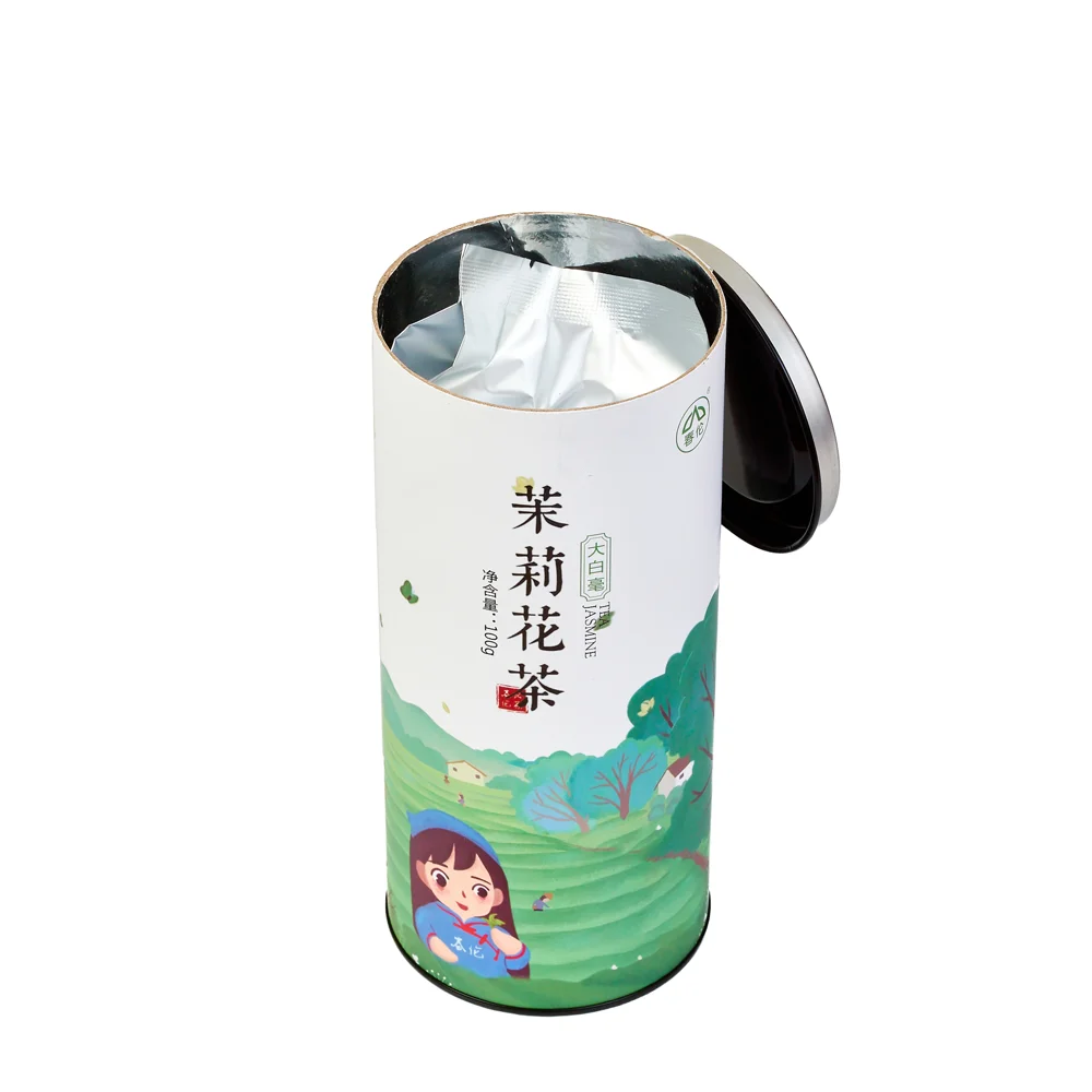 Té Verde de Jazmín Cabello Grande Blanco lata 100g – Camelia Tés de Origen