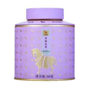 Té Verde de Jazmín lata cilíndrica violeta 60g – Camelia Tés de Origen