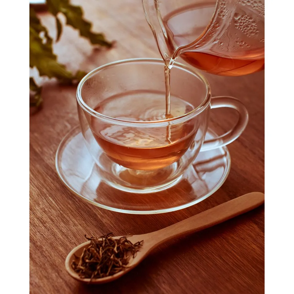 Té Negro Jin Jun Mei lata cuadrada negra 100g – Camelia Tés de Origen