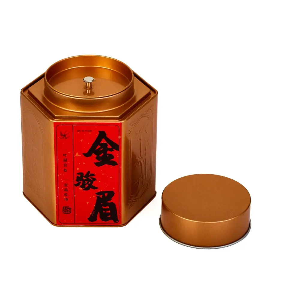 Té Negro Jin Jun Mei tarro hexagonal 250g – Camelia Tés de Origen