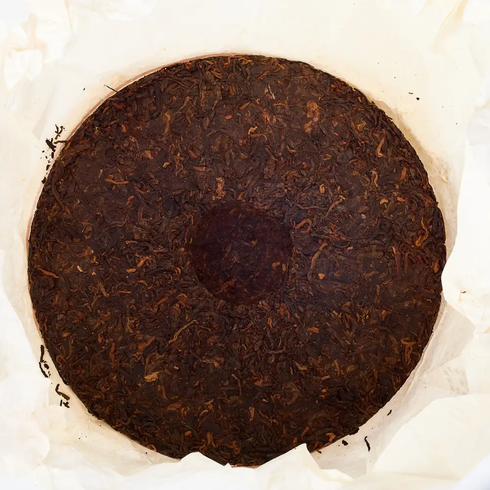 Té Pu-erh disco prensado caja de madera premium 375g – Camelia Tés de Origen