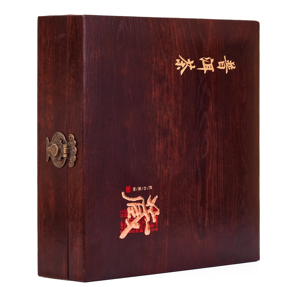 Té Pu-erh disco prensado caja de madera premium 375g – Camelia Tés de Origen