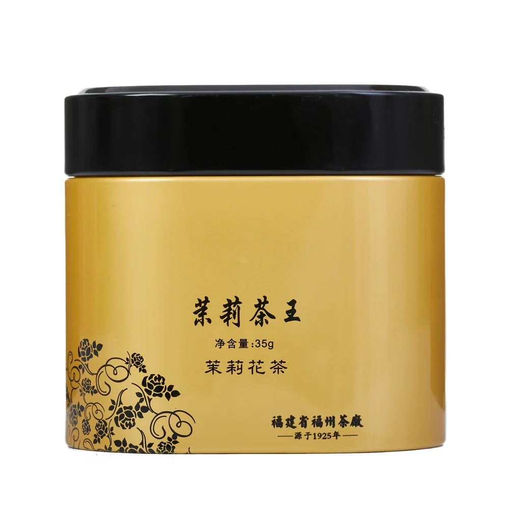 Té Verde con Jazmín lata cuadrada dorada 35g – Camelia Tés de Origen