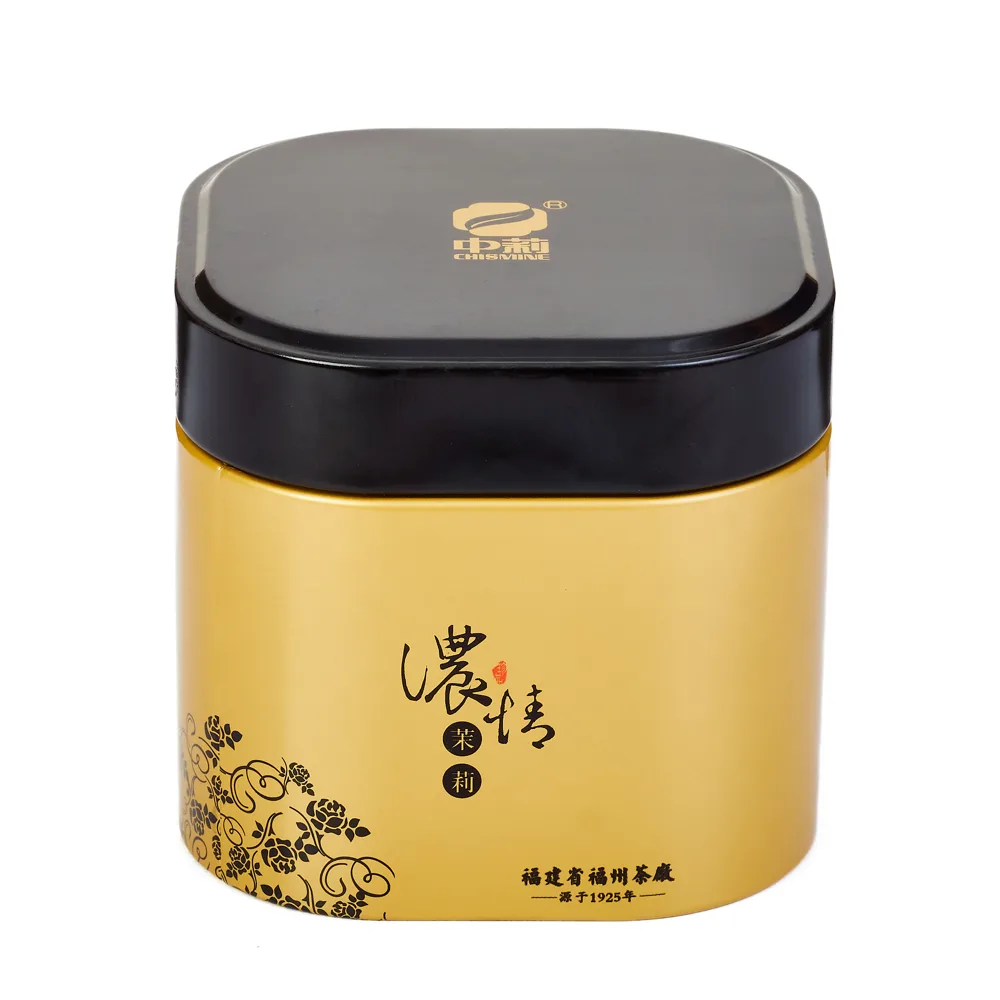 Té Verde con Jazmín lata cuadrada dorada 35g – Camelia Tés de Origen