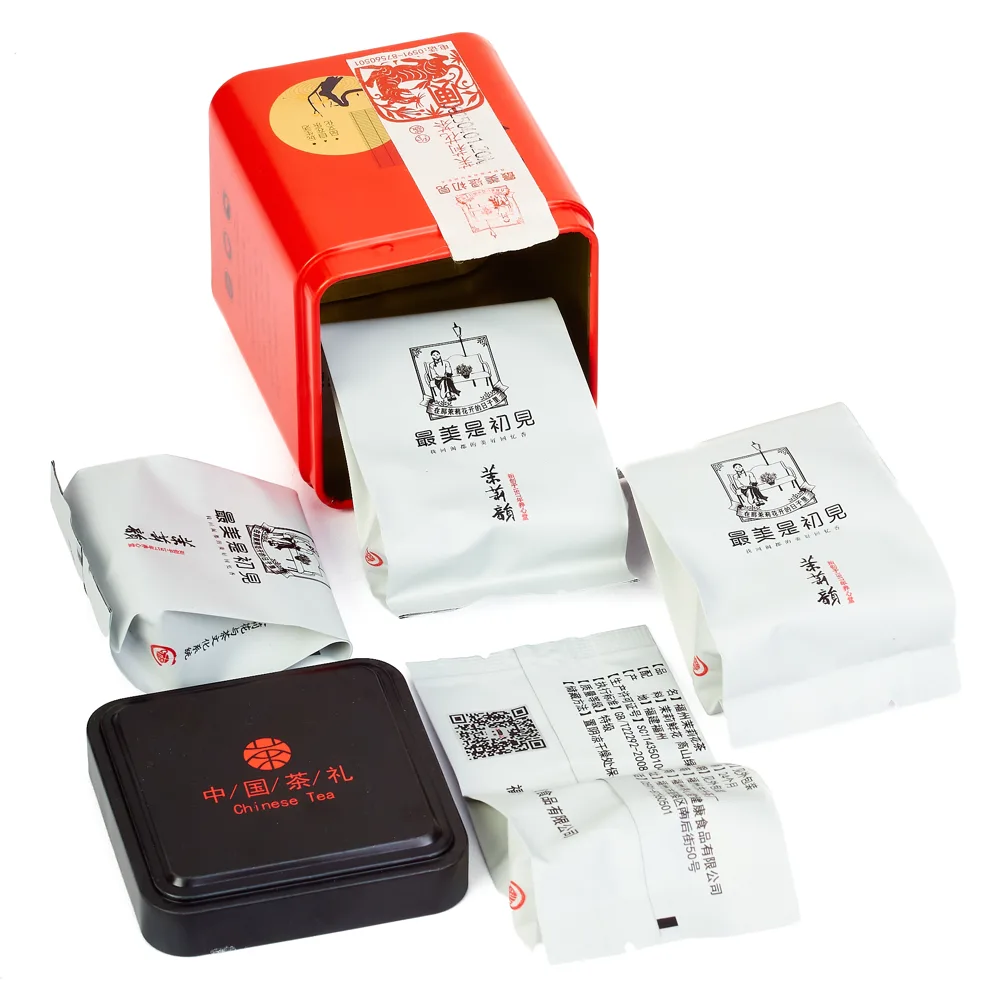 Té Verde de Jazmín lata cuadrada roja Edición Tigre – Camelia Tés de Origen
